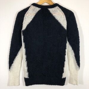 IRO Shani Wool Blend Color block Bouclé Plush Sweater in wool in Size M